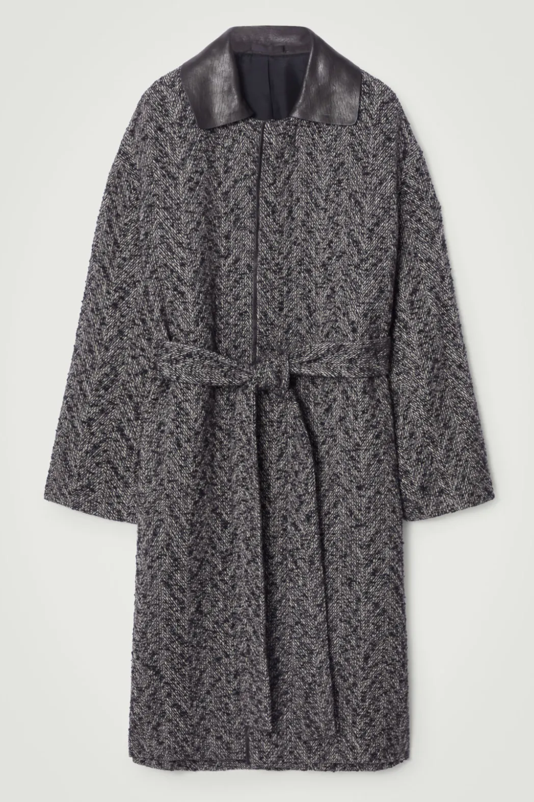 COS THE HERRINGBONE COAT CHESTNUT / HERRINGBONE