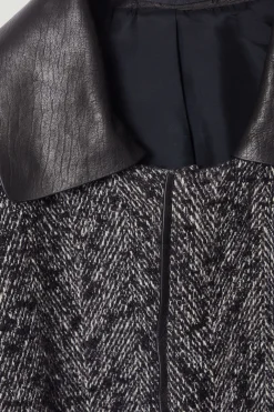 COS THE HERRINGBONE COAT CHESTNUT / HERRINGBONE