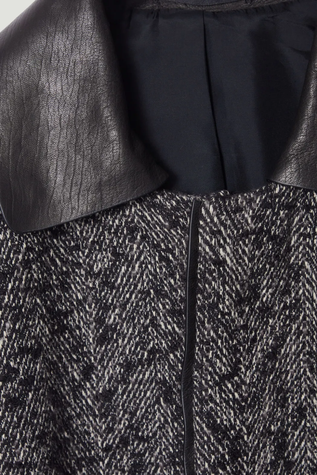 COS THE HERRINGBONE COAT CHESTNUT / HERRINGBONE