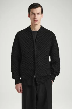 Clearance COS THE HONEYCOMB BOMBER JACKET CARBON