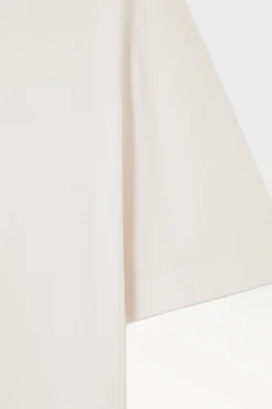 Best COS THE KNITTED SILK T-SHIRT WHITE