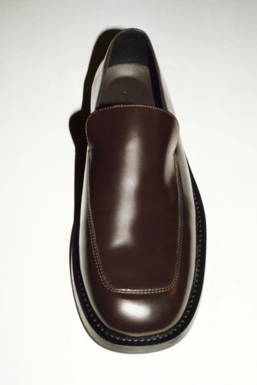 Discount COS THE LEATHER LOAFERS CHESTNUT