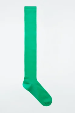 Hot COS THE LONG MESH SOCKS EMERALD