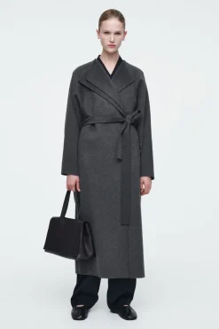 Hot COS THE OVERSIZED DOUBLE-FACED COAT CHARCOAL