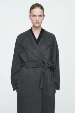 Hot COS THE OVERSIZED DOUBLE-FACED COAT CHARCOAL