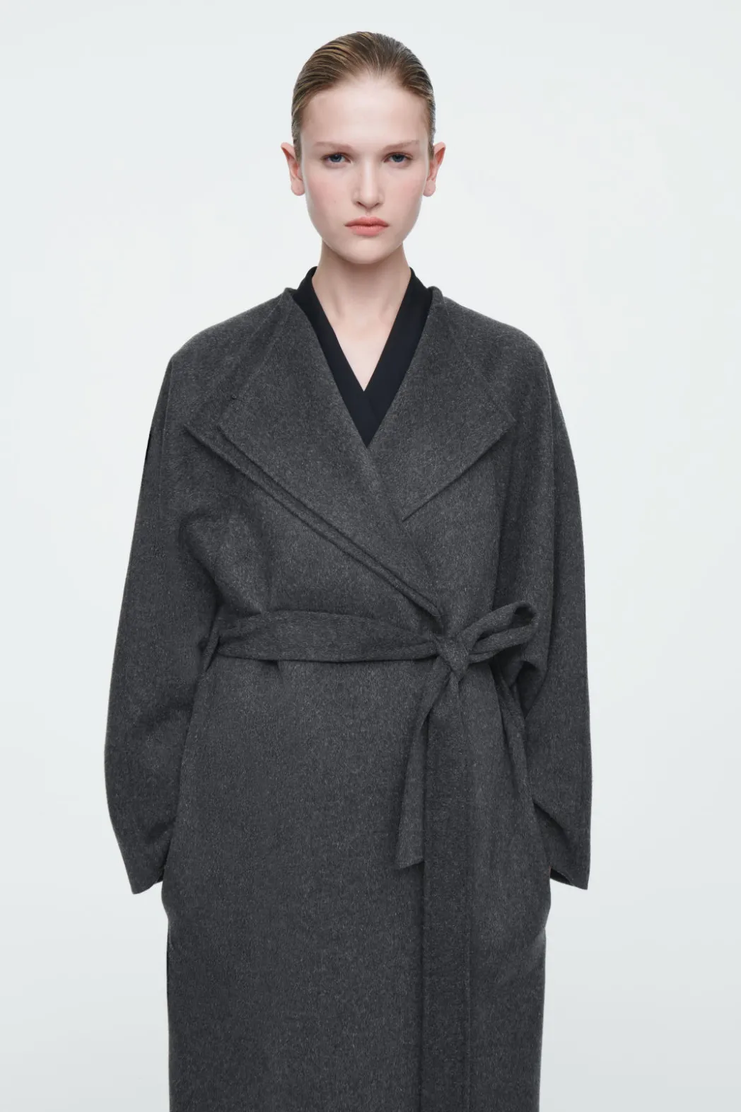 Hot COS THE OVERSIZED DOUBLE-FACED COAT CHARCOAL