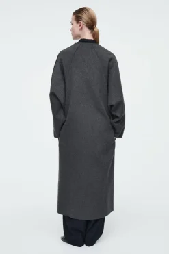 Hot COS THE OVERSIZED DOUBLE-FACED COAT CHARCOAL
