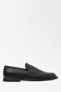 Hot COS THE PERFORATED LEATHER LOAFERS BLACK