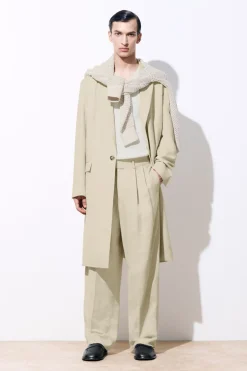 COS THE PLEATED PANTS LIGHT BEIGE