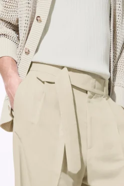 COS THE PLEATED PANTS LIGHT BEIGE