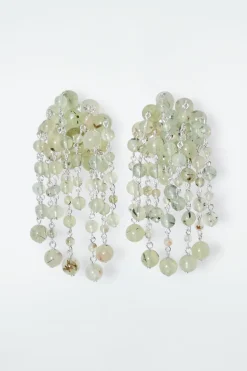 Outlet COS THE QUARTZ CASCADE EARRINGS JADE QUARTZ