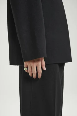 Clearance COS THE QUARTZ SILVER SIGNET RING JADE QUARTZ