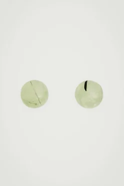 Discount COS THE QUARTZ STUD EARRINGS JADE QUARTZ