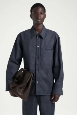Sale COS THE RAW DENIM SHIRT INDIGO