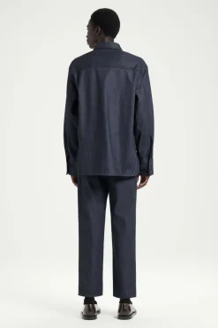 Sale COS THE RAW DENIM SHIRT INDIGO