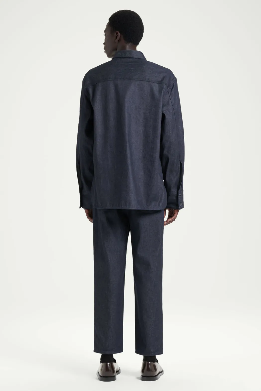 Sale COS THE RAW DENIM SHIRT INDIGO