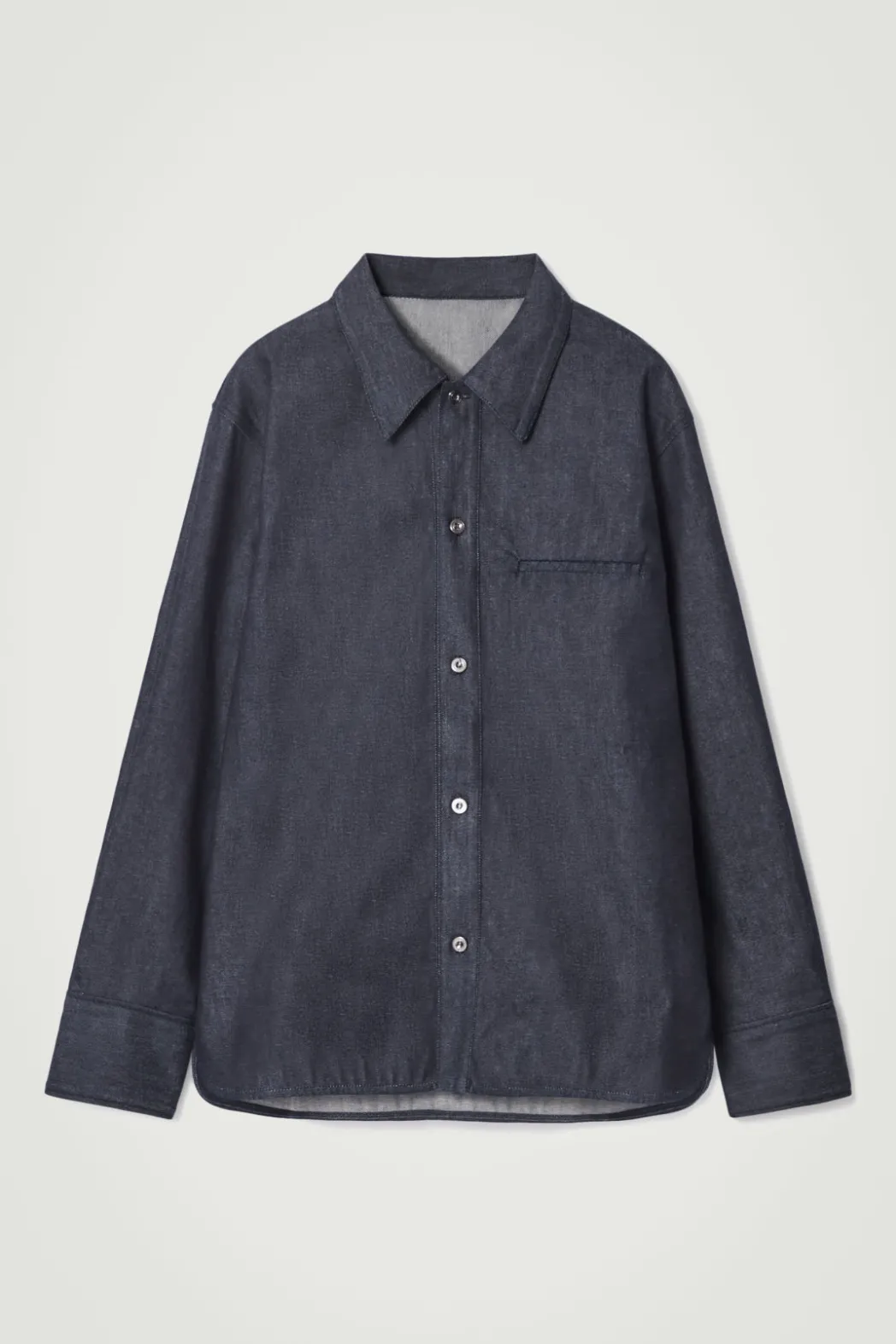 Sale COS THE RAW DENIM SHIRT INDIGO