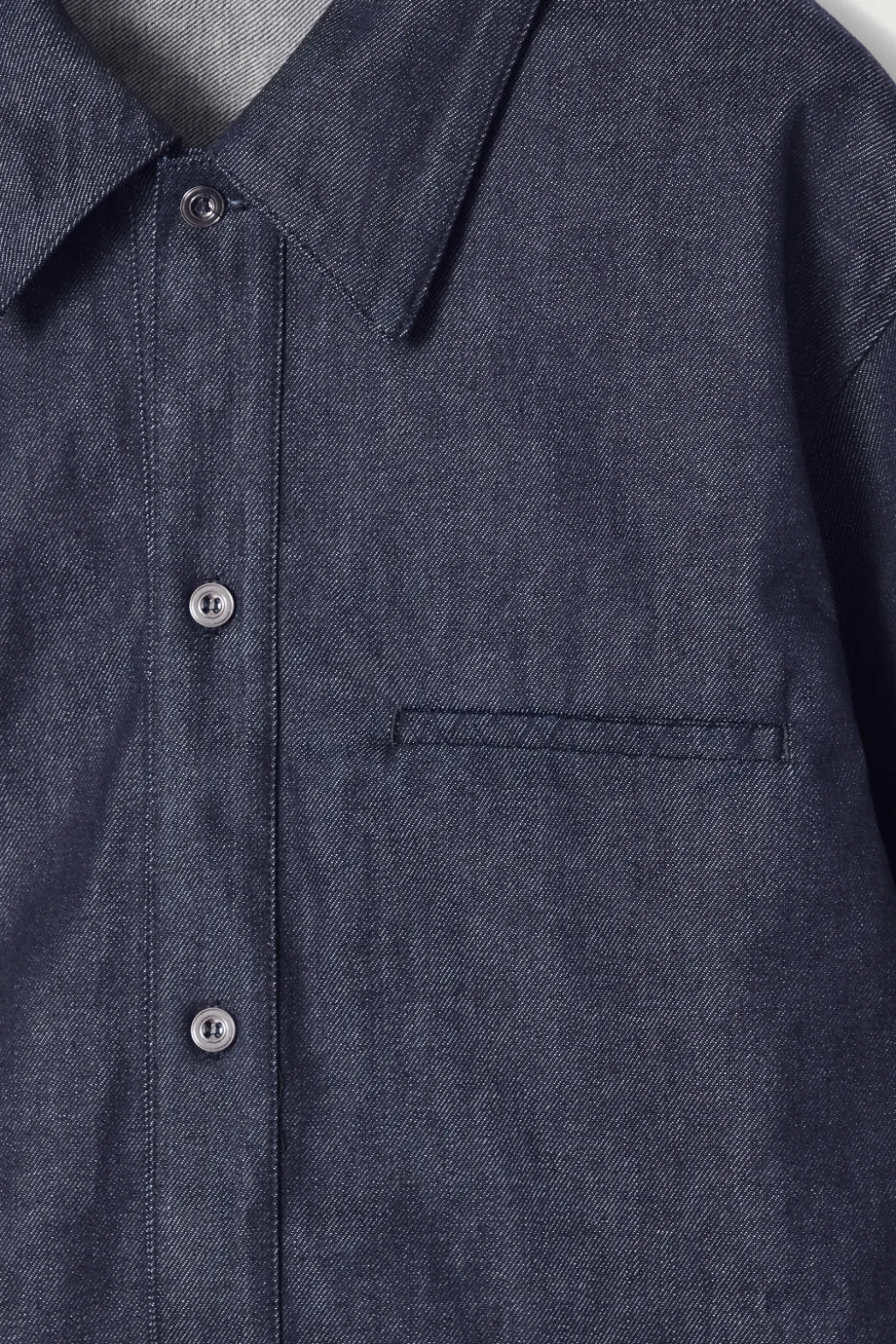 Sale COS THE RAW DENIM SHIRT INDIGO