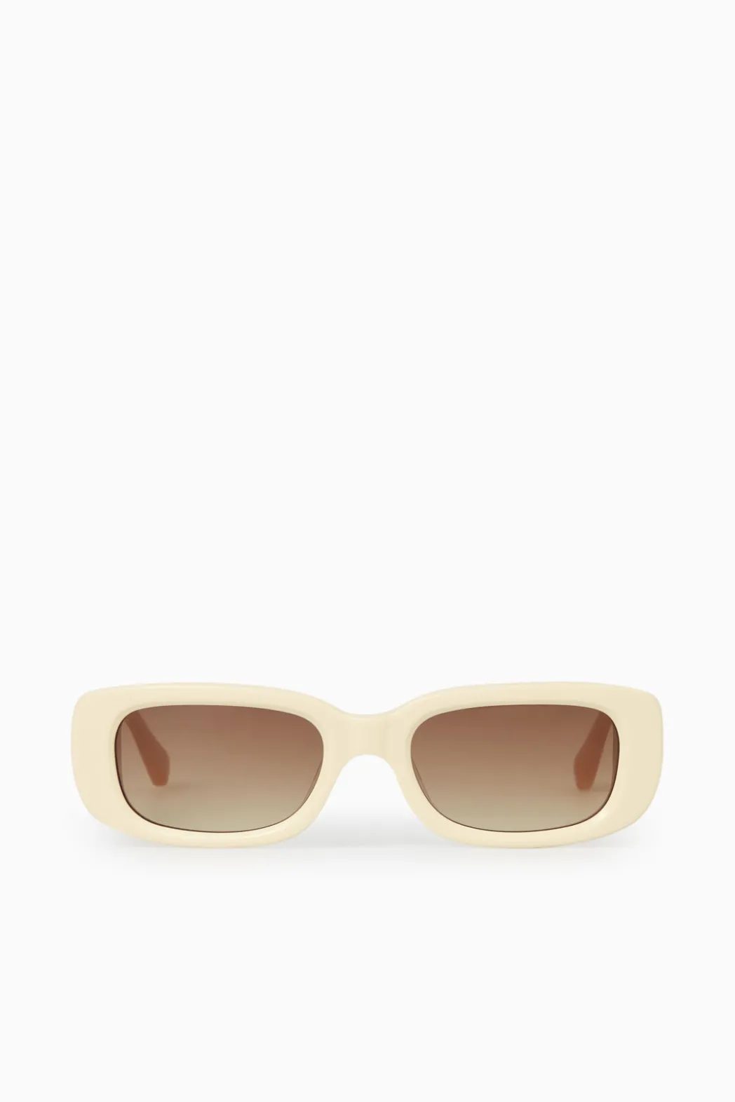 Discount COS THE RECTANGLE ACETATE SUNGLASSES CREAM / PINK