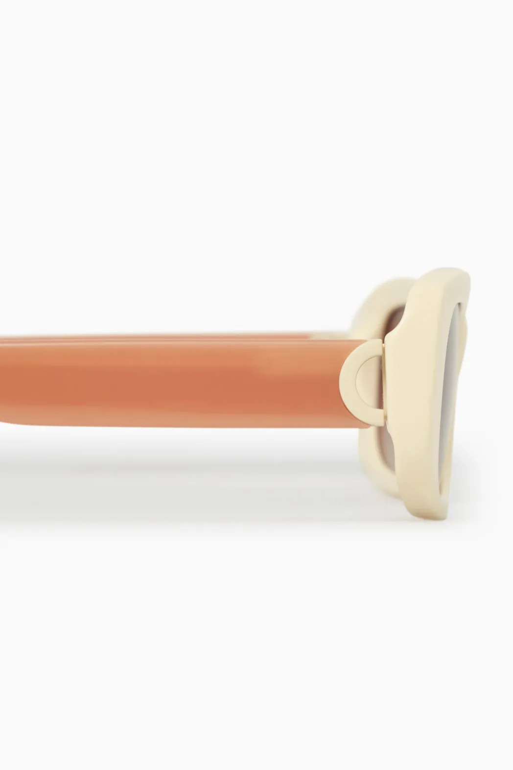 Discount COS THE RECTANGLE ACETATE SUNGLASSES CREAM / PINK