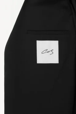 Sale COS THE RELAXED BELTED BLAZER BLACK