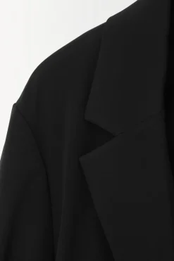Sale COS THE RELAXED BELTED BLAZER BLACK