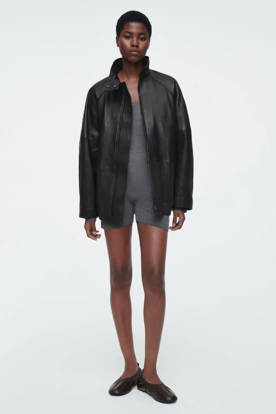 COS THE RIBBED MERINO WOOL BODY FOSSIL