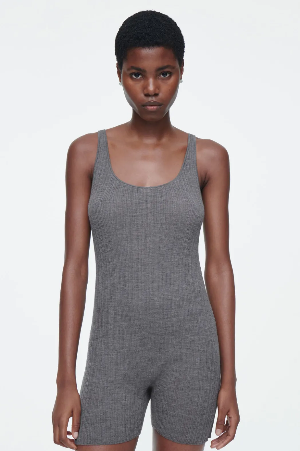 COS THE RIBBED MERINO WOOL BODY FOSSIL