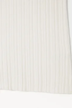 Hot COS THE RIBBED-KNIT TANK TOP IVORY