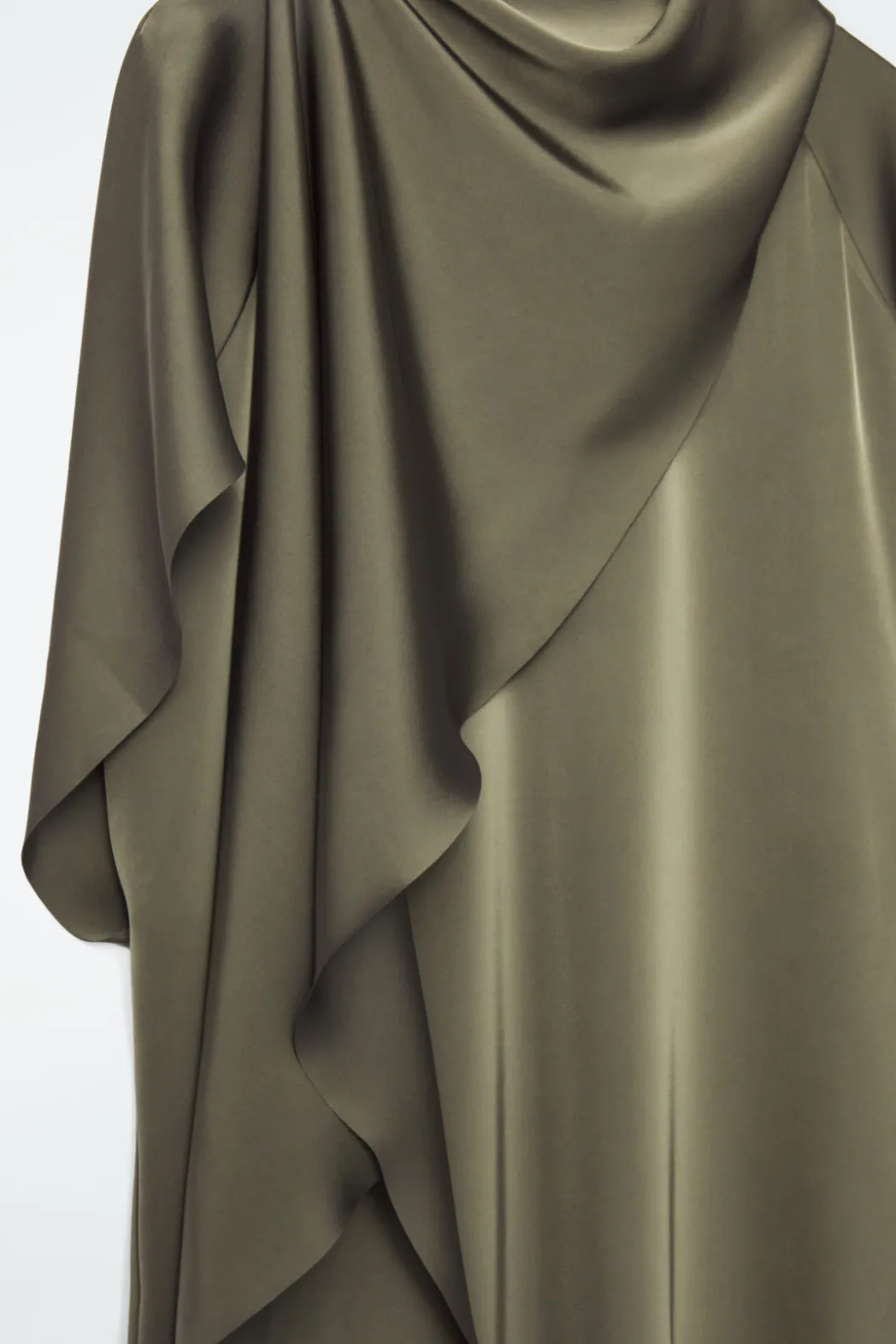 Clearance COS THE SCARF SHIFT DRESS FOG