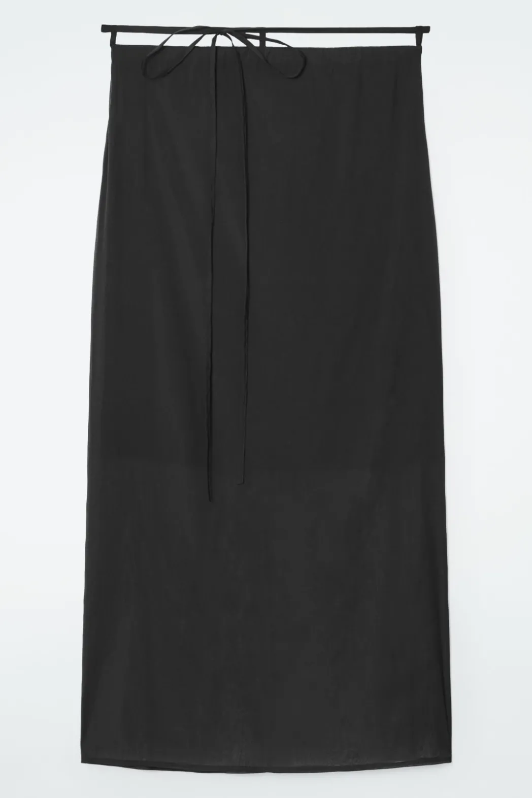 Hot COS THE SHEER LAYERED COLUMN SKIRT CARBON