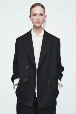 Discount COS THE SIGNATURE COTTON-POPLIN SHIRT CHALK