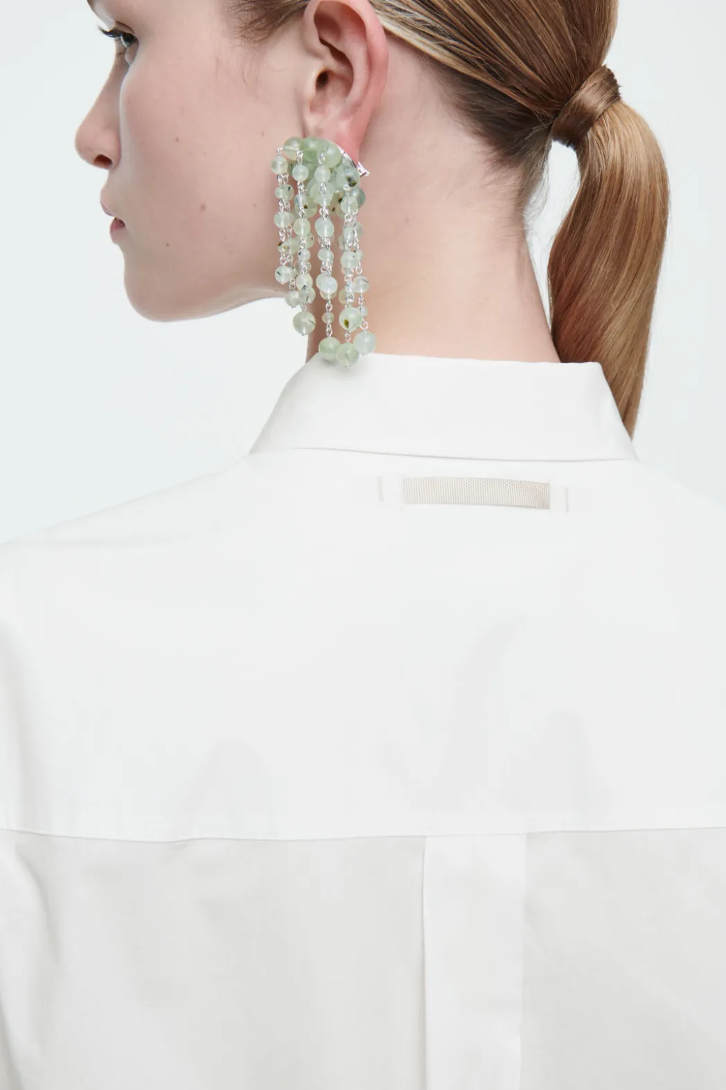 Discount COS THE SIGNATURE COTTON-POPLIN SHIRT CHALK