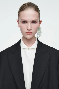 Discount COS THE SIGNATURE COTTON-POPLIN SHIRT CHALK