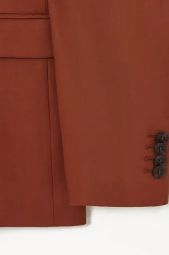 Outlet COS THE SINGLE-BREASTED WOOL BLAZER TERRACOTTA