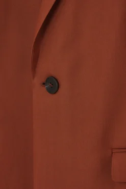 Outlet COS THE SINGLE-BREASTED WOOL BLAZER TERRACOTTA