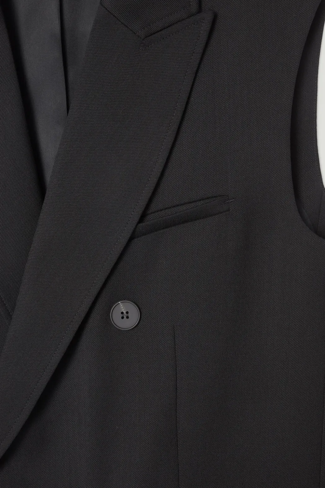 Hot COS THE SLEEVELESS DOUBLE-BREASTED BLAZER CARBON