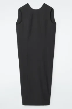 Best COS THE SLEEVELESS TAILORED WOOL DRESS CARBON
