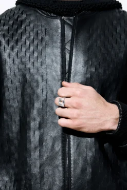 COS THE STERLING CHAIN-LINK RING SILVER