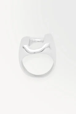 COS THE STERLING CHAIN-LINK RING SILVER