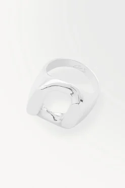 COS THE STERLING CHAIN-LINK RING SILVER