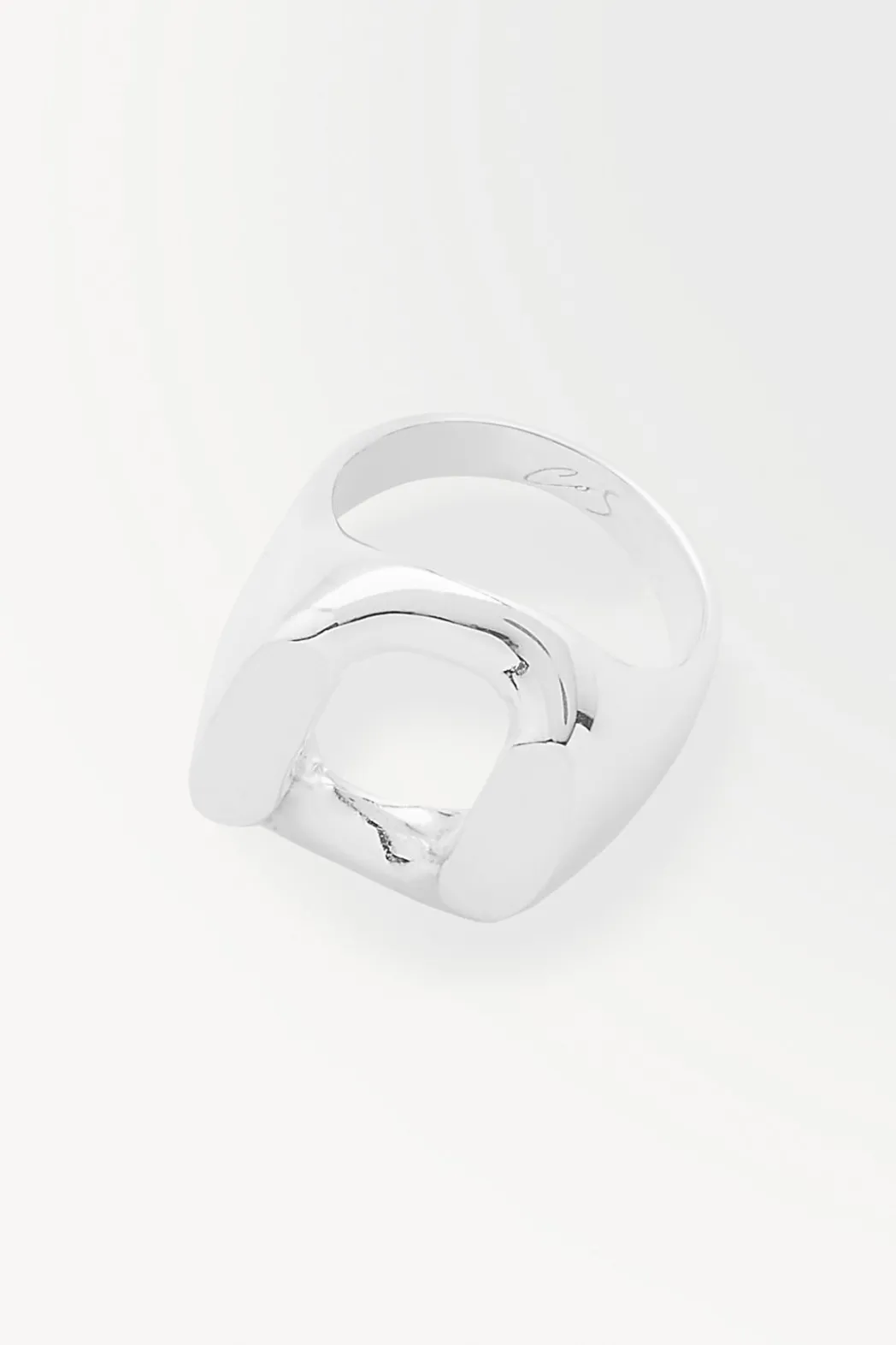 COS THE STERLING CHAIN-LINK RING SILVER
