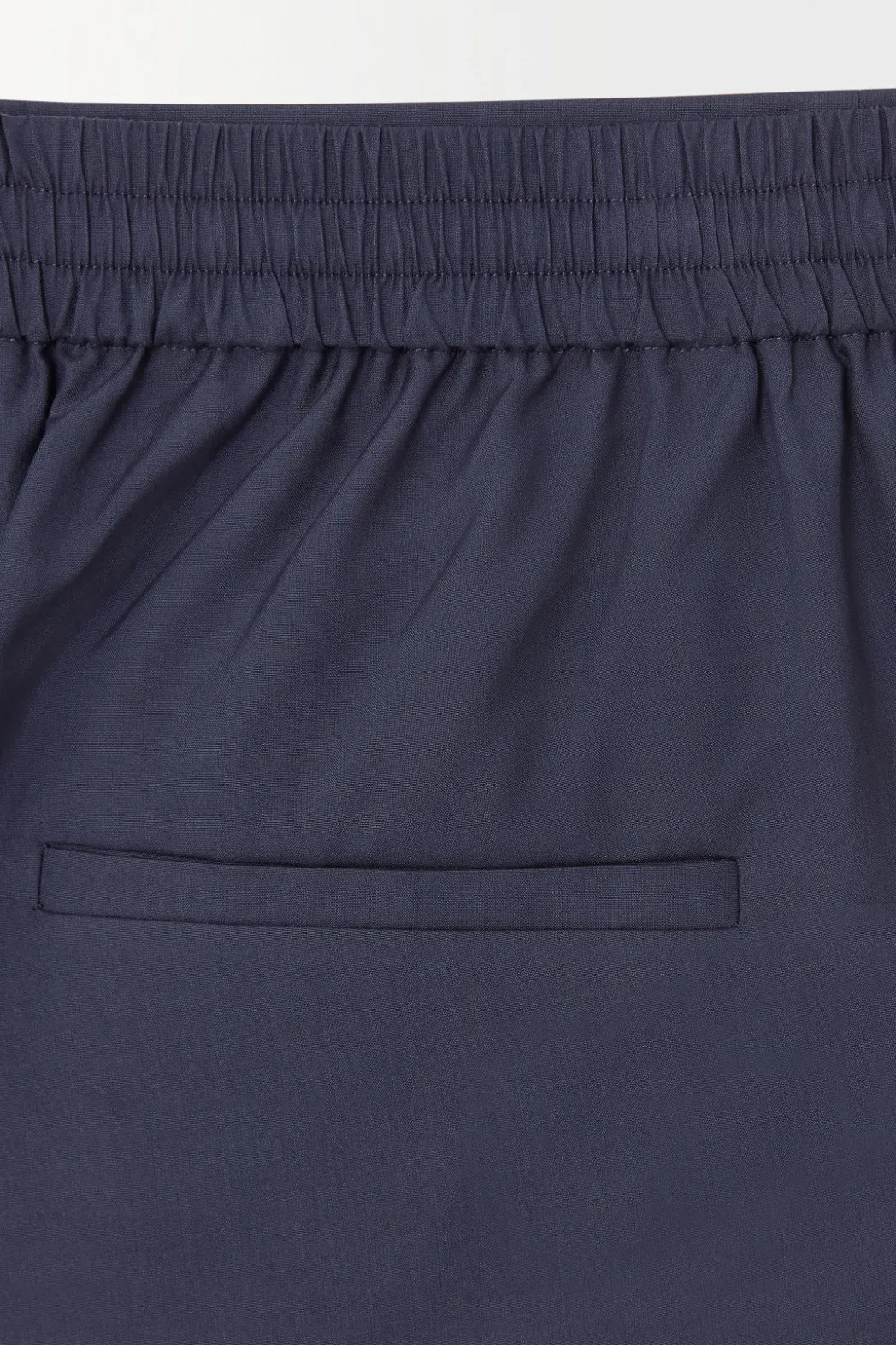 New COS THE STRAIGHT-LEG SILK PANTS NAVY