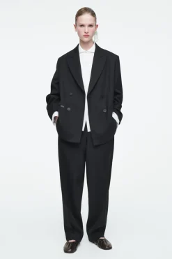 Best COS THE TAILORED PEAK-LAPEL BLAZER CARBON