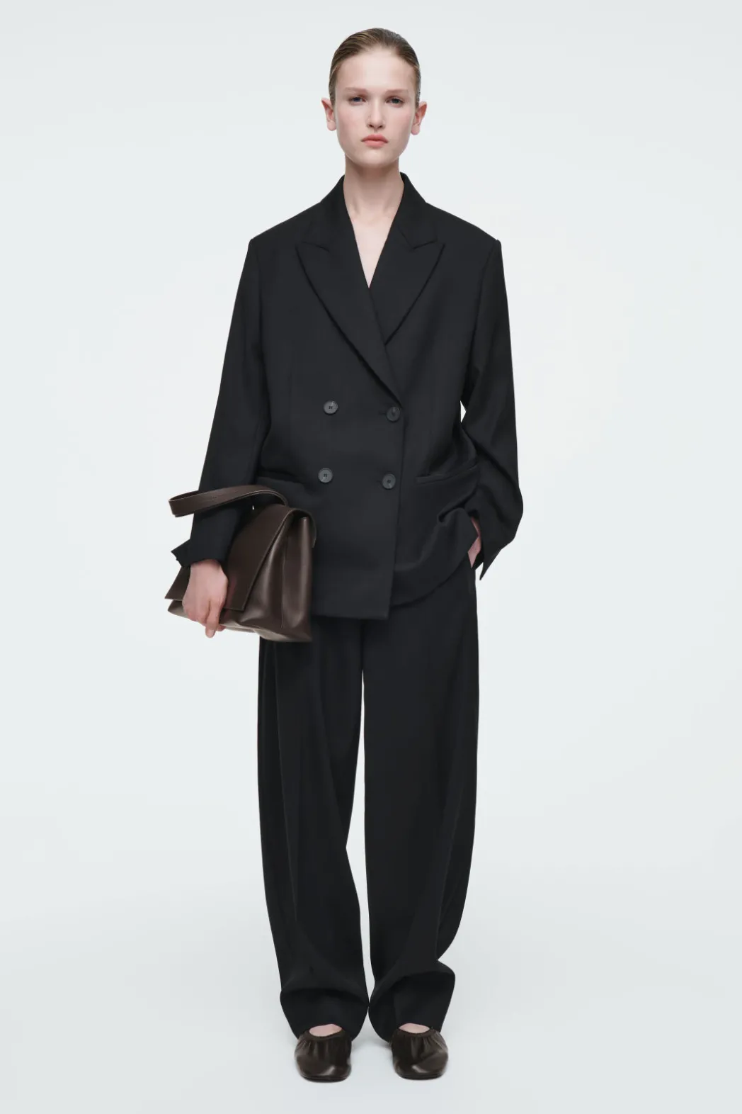 Best COS THE TAILORED PEAK-LAPEL BLAZER CARBON