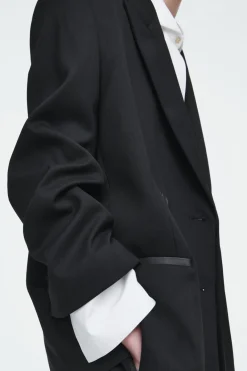 Best COS THE TAILORED PEAK-LAPEL BLAZER CARBON
