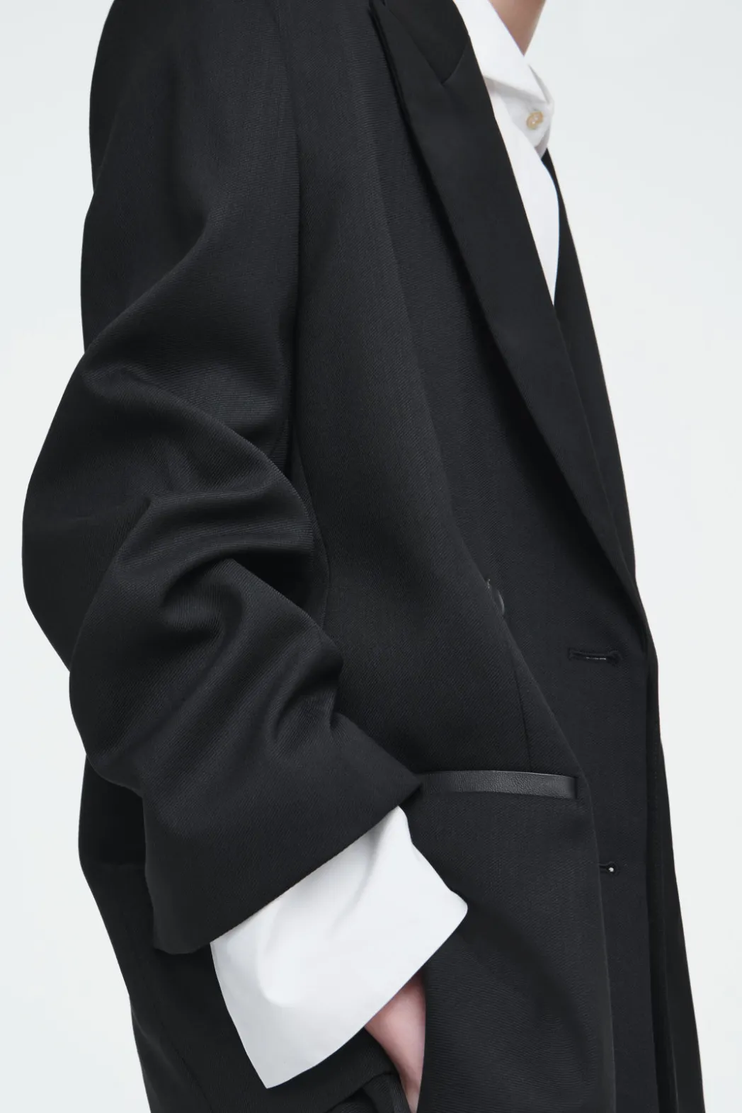 Best COS THE TAILORED PEAK-LAPEL BLAZER CARBON