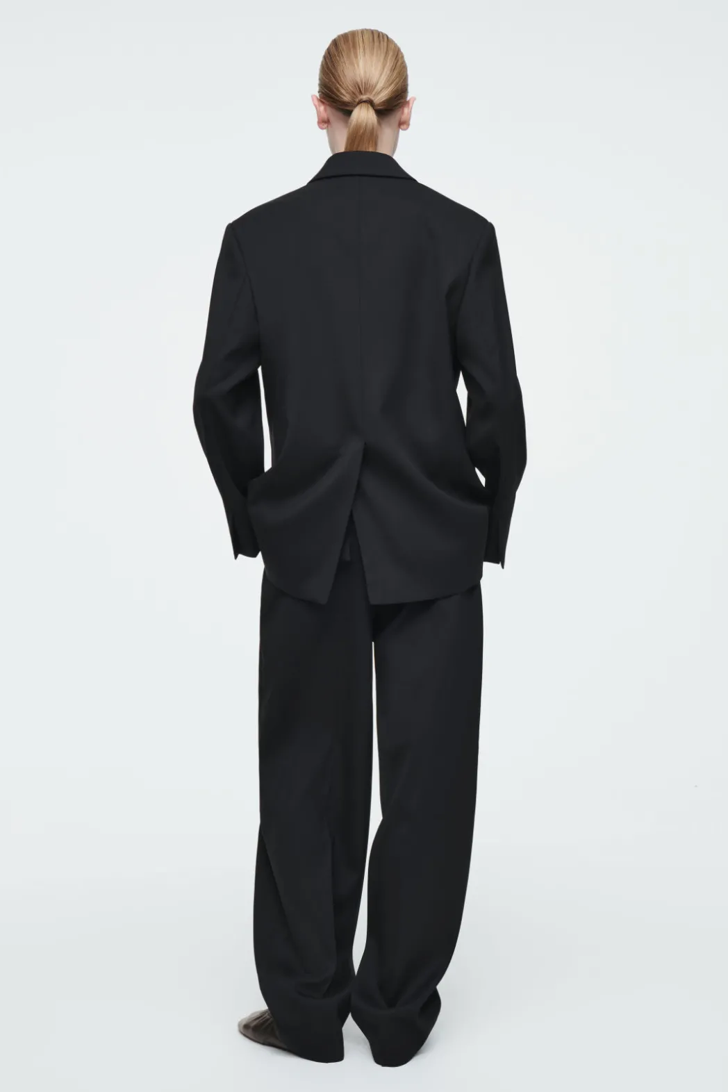 Best COS THE TAILORED PEAK-LAPEL BLAZER CARBON