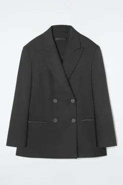 Best COS THE TAILORED PEAK-LAPEL BLAZER CARBON