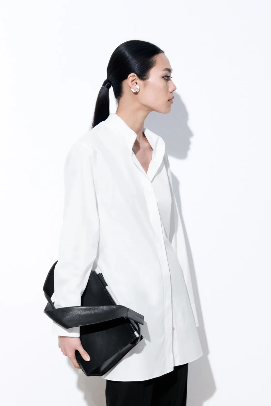 Outlet COS THE TAILORED WAIST SHIRT WHITE